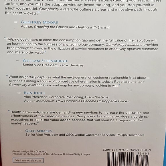 Complexity Avalanche Overcoming The Threat to Tech Adoption by JB Wood Hardcover - Picture 10 of 16